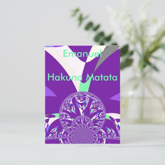 Horizontale Postkartenvorlage Postkarte (Stehend Vorderseite)