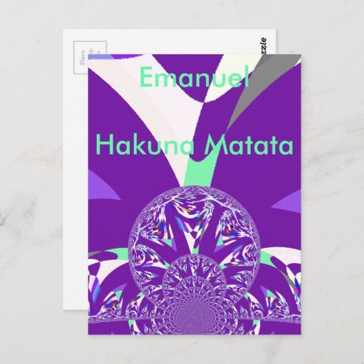 Horizontale Postkartenvorlage Postkarte (Vorne/Hinten)