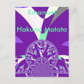 Horizontale Postkartenvorlage Postkarte (Vorderseite)