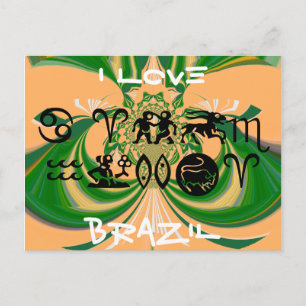 Horizontale Postkartenvorlage Postkarte