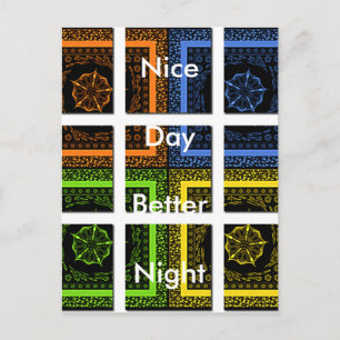 Horizontale Postkartenvorlage Postkarte