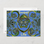 Horizontale Postkartenvorlage Postkarte (Vorne/Hinten)