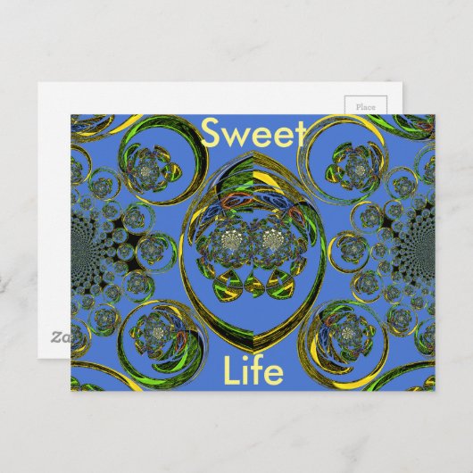 Horizontale Postkartenvorlage Postkarte (Vorne/Hinten)