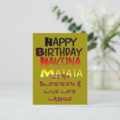 Horizontale Postkartenvorlage Postkarte (Stehend Vorderseite)