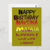 Horizontale Postkartenvorlage Postkarte (Vorne/Hinten)