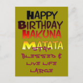 Horizontale Postkartenvorlage Postkarte (Vorderseite)