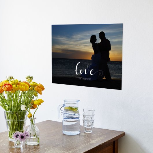 Horizontale Printmedien für die Skript-Liebe Foliendrucke (Ablage(Küche))