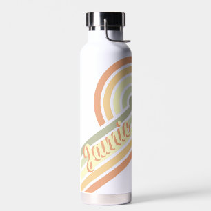 Horizontale Retro-Personalisierte Namens-Wasserfla Trinkflasche