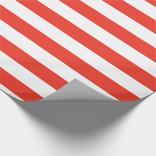 Horizontale rote Streifen Geschenkpapier (Ecke)