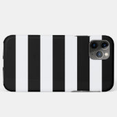 Horizontale schwarze und weiße Streifen Case-Mate iPhone Hülle (Rückseite (Horizontal))