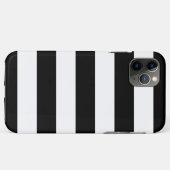 Horizontale Schwarzweiss-Streifen Case-Mate iPhone Hülle (Rückseite (Horizontal))