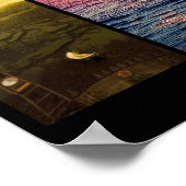 Horizontale Sicht auf den Venus-Erdenmond Mars Tit Poster (Ecke)