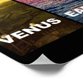 Horizontale Sicht auf den Venus-Erdenmond Mars Tit Poster (Ecke)