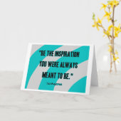 Horizontale Standardgrüßkarte für Inspirationen Karte (Gelbe Blume)