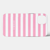 Horizontale Streifen aus individuelle Name, rosa u Case-Mate iPhone Hülle (Rückseite (Horizontal))
