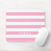 Horizontale Streifen aus individuelle Name, rosa u Mousepad (Mit Mouse)
