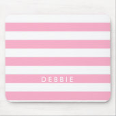 Horizontale Streifen aus individuelle Name, rosa u Mousepad (Vorne)