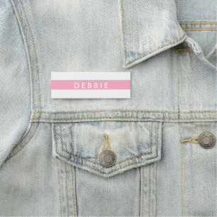 Horizontale Streifen aus individuelle Name, rosa u Namensschild