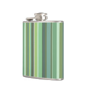 Horizontale Streifen aus Olivengrün Flachmann (Links)