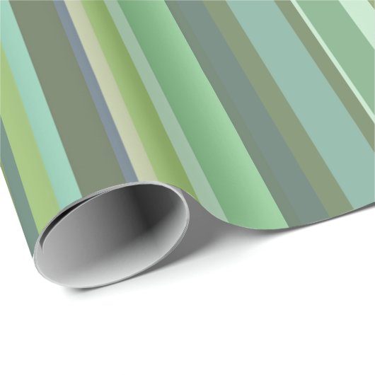 Horizontale Streifen aus Olivengrün Geschenkpapier (Rolleneckpunkt)