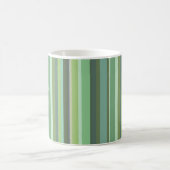 Horizontale Streifen aus Olivengrün Kaffeetasse (Mittel)