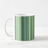 Horizontale Streifen aus Olivengrün Kaffeetasse (Links)