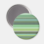 Horizontale Streifen aus Olivengrün Magnet (Vorderseite/Rückseite)