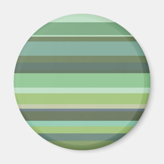 Horizontale Streifen aus Olivengrün Magnet (Vorne)