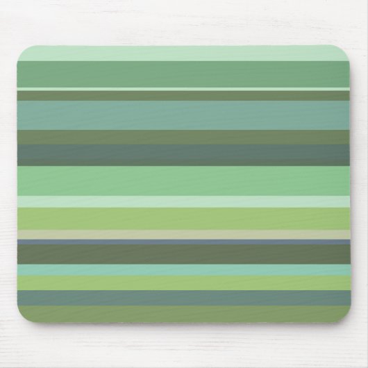 Horizontale Streifen aus Olivengrün Mousepad (Vorne)