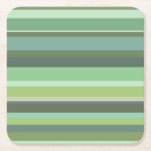 Horizontale Streifen aus Olivengrün Rechteckiger Pappuntersetzer (Vorderseite)