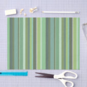 Horizontale Streifen aus Olivengrün Seidenpapier (Handwerk)