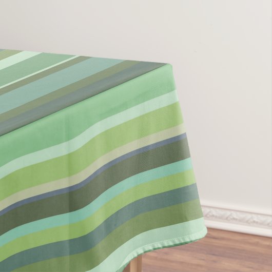Horizontale Streifen aus Olivengrün Tischdecke (Beispiel)