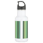 Horizontale Streifen aus Olivengrün Trinkflasche (Rückseite)