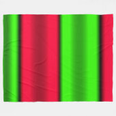 Horizontale Streifen grün und rot Fleecedecke (Vorderseite (Horizontal))