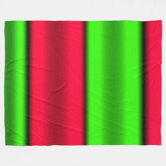 Horizontale Streifen grün und rot Fleecedecke (Vorderseite (Horizontal))