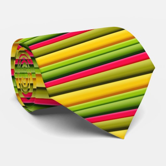 Horizontale Streifen Krawatte (Gerollt)
