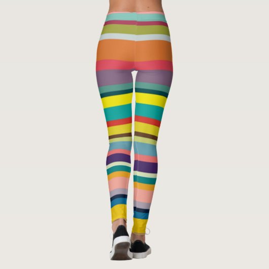 Horizontale Streifen Leggings (Rückseite)