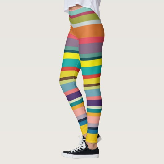 Horizontale Streifen Leggings (Links)