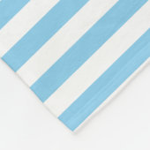 Horizontale Streifen mit blauer und weißer Größe Fleecedecke (Ecke)