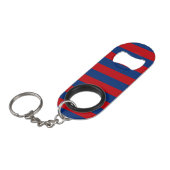 Horizontale Streifen mit großem nautischem Thema Schlüsselanhängerflaschenöffner (Vorderseite Schrägansicht)