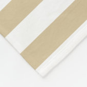 Horizontale Streifen mit großem Tan Rosa Name und  Fleecedecke (Ecke)