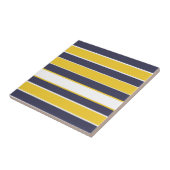 Horizontale Streifen, Senfgelb, blau, weiß Fliese (Seite)