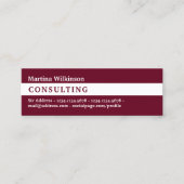 Horizontale Streifenabdeckung Mini Visitenkarte (Vorderseite)