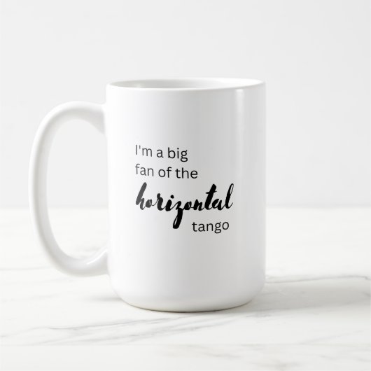 Horizontale Tango Fan-Tasse Kaffeetasse (Links)