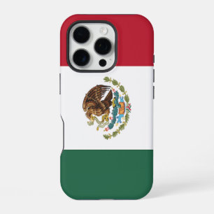 Horizontale Trikolore Mexiko-Flagge Wappen Adler iPhone 16 Pro Hülle