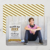 Horizontale Typografie | Ankündigung des Abschluss (Vorne/Hinten)