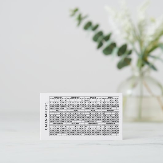 Horizontale Visitenkarte 2025 (Stehend Vorderseite)