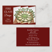 Horizontale Visitenkarte Burgund (Vorne/Hinten)