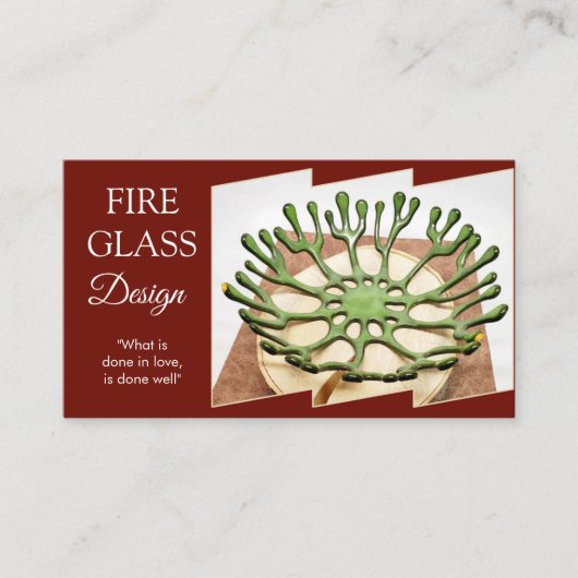 Horizontale Visitenkarte Burgund (Vorderseite)