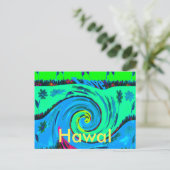 Horizontale Vorlage für Hawaii-Postkarten Postkarte (Stehend Vorderseite)